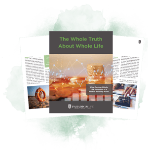 Screenshots of Paradigm Life's free whole life insurance guide Screenshots of Paradigm Life's free whole life insurance guide